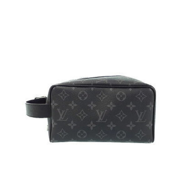 Louis Vuitton Monogram Eclipse Black Rocker Dopp Kit Handbag - Picture 1 of 8